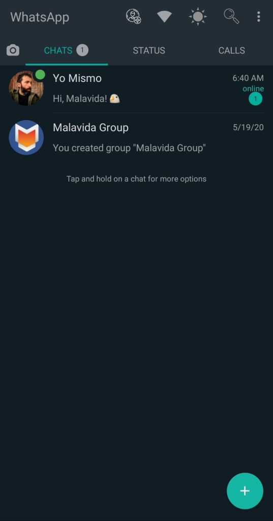 Antes de tocar nada en whatsapp rojo plus, haz la copia de seguridad local