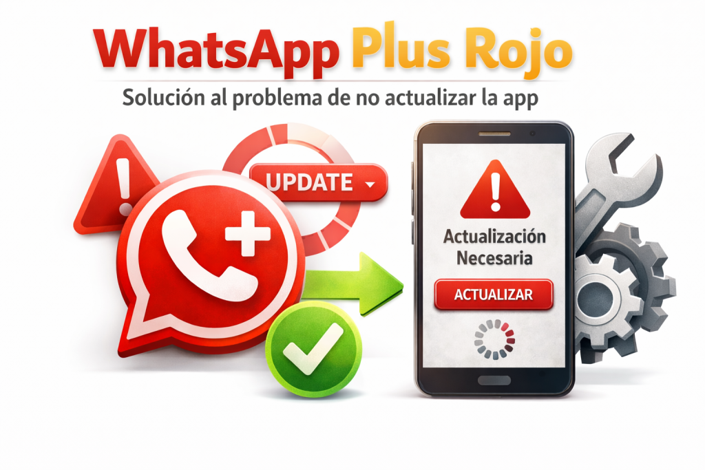 WhatsApp Plus Rojo: Solución al problema de no actualizar la app