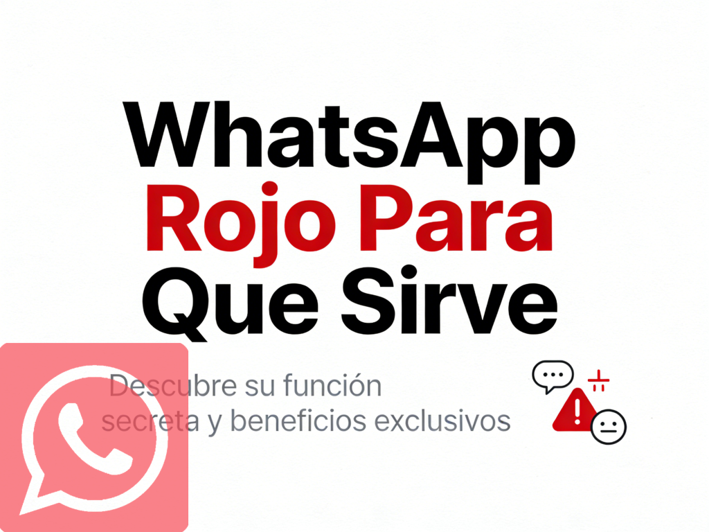 WhatsApp Rojo Para Que Sirve