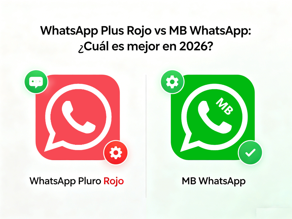 WhatsApp Plus Rojo vs MB WhatsApp: ¿Cuál es mejor en 2026?