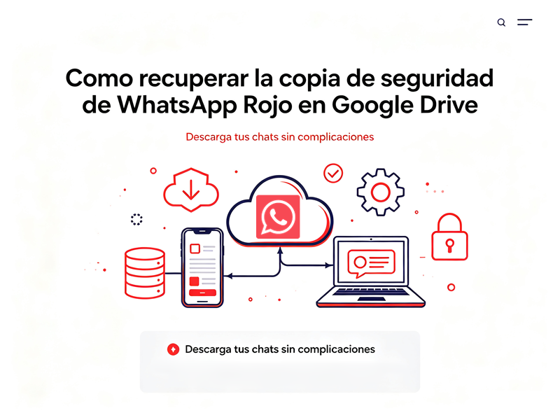 Cómo Descargar la Copia de Seguridad de WhatsApp Rojo desde Google Drive