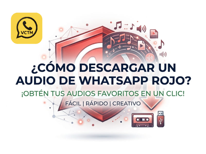 ¿Cómo descargar un audio de WhatsApp Rojo?